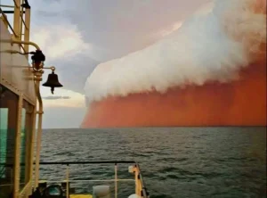 An impressive sandstorm in Australia